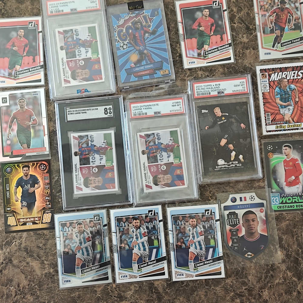 Assorted Soccer Trading Cards Collection